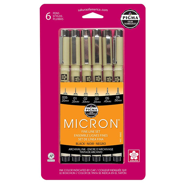 Pigma Micron Pen Set (SKU 103291845000052)