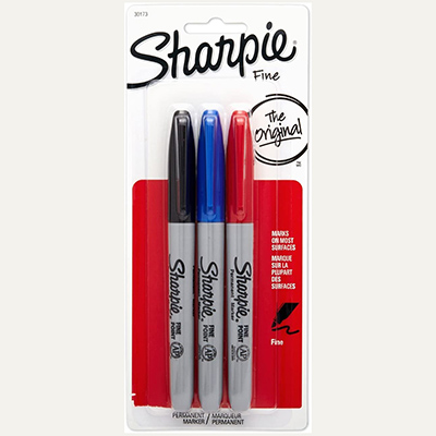 Marker Sharpie Fine Point 3 Pack (SKU 1033124845)