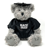 HACC Grad Bear With Cap & Gown