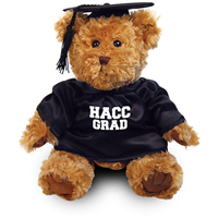 GRAD BEAR WITH HACC GOWN & CAP