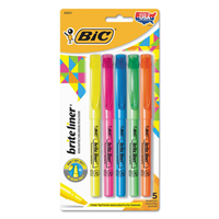 Highlighter Bic Brite Liner 5 Pack