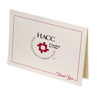 HACC LOGO BLANK NOTE CARD 10 PACK