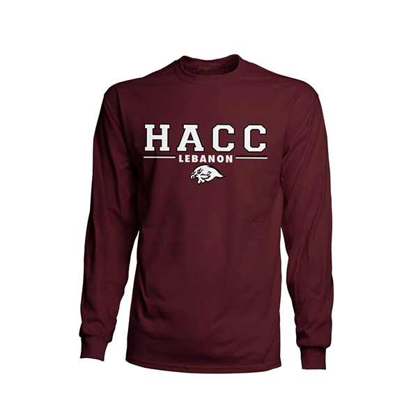 HACC Lebanon Long Sleeve Tee W/ Hawk Head (SKU 166884075000038)