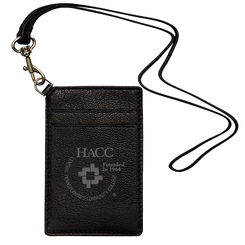 HACC Leather ID Holder With Lanyard