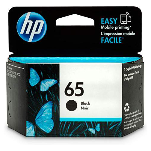 HP 65 Black Ink Cartridge (SKU 167279225000016)