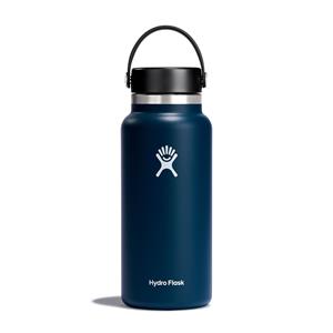 HYDRO FLASK WATER BOTTLE WIDE MOUTH FLEX CAP -  indigo