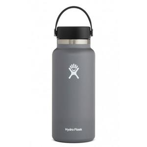 HYDRO FLASK WATER BOTTLE WIDE MOUTH FLEX CAP -  stone