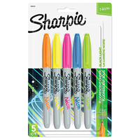 Marker Sharpie Fine Point Neon 5 Pack