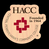 HACC Logo Wooden Decal