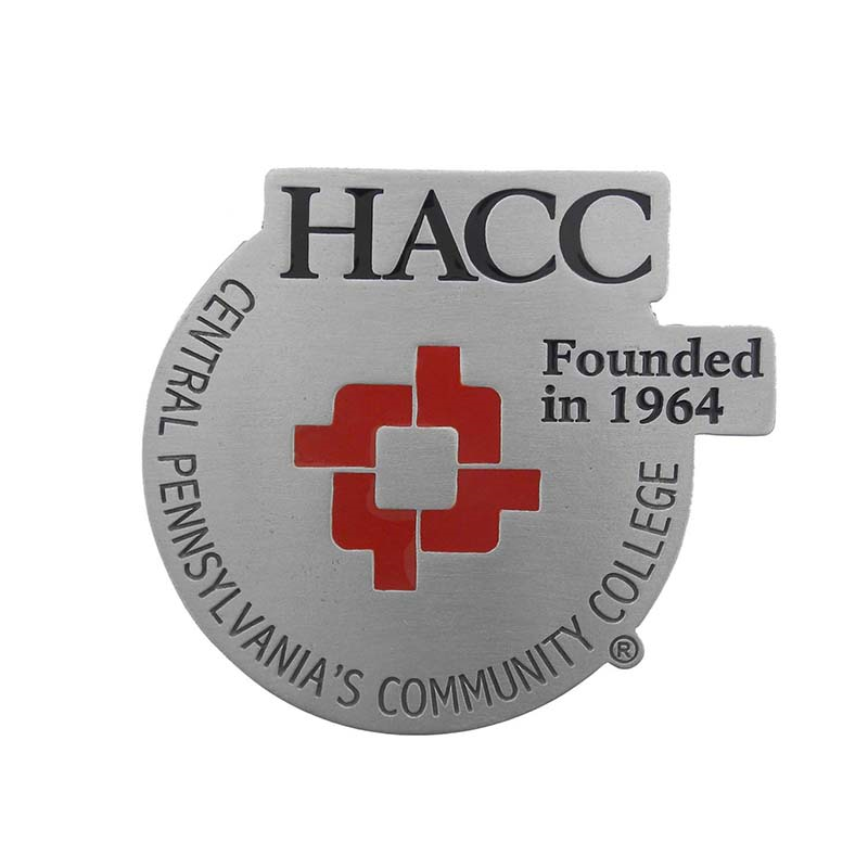 HACC Logo Pewter Car Decal