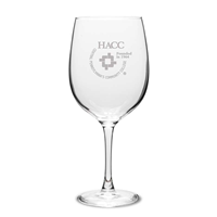 HACC LOGO WINE GLASS