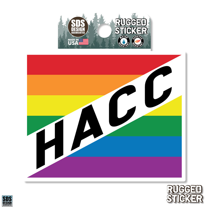 HACC Rainbow Square Rugged Decal (SKU 167992195000093)