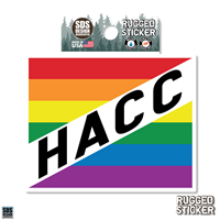 HACC Rainbow Square Rugged Decal