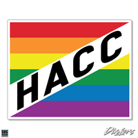 HACC Rainbow Square Dizzler Decal