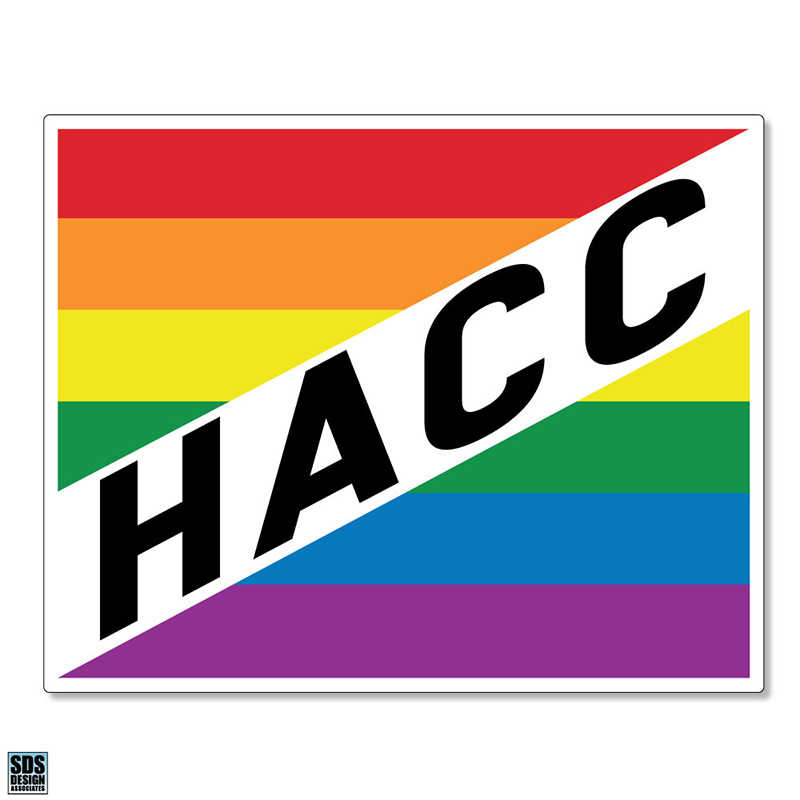 HACC Rainbow Square Magnet (SKU 167992645000093)