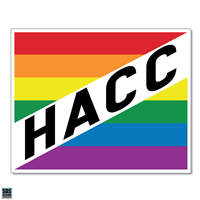 HACC Rainbow Square Magnet