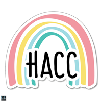 HACC Pastel Rainbow Arch Magnet