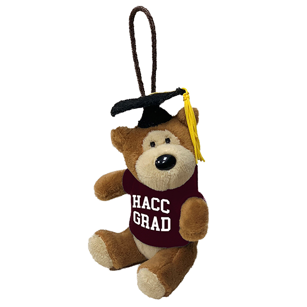 HACC Grad Bear Ornament With Cap & Gown (SKU 1680350332)