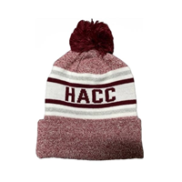 HACC Hawks Marled Beanie W/ Pom
