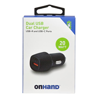 Onhand Dual USB-A / USB-C Car Charger