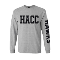HACC Hawks On Arm Long Sleeve Tee