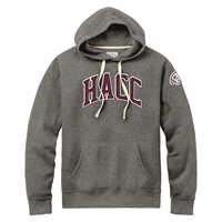 HACC Arched Pullover Hoodie W/ Hawkhead On Sleeve