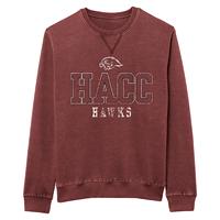 HACC Weathered Hawks Hawkhead Crewneck