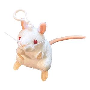 Image of LAB MOUSE KEYCHAIN -  white