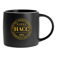 Image of HACC CPCC HAWKS 1964 CIMARRON COFFEE MUG -  black
