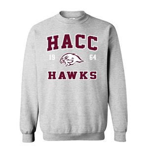 Image of HACC Hawks Hawkhead 1964 Crewneck Sweatshirt
