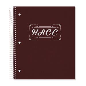 Image of HACC SPIRAL NOTEBOOK THREE SUBJECT -  1