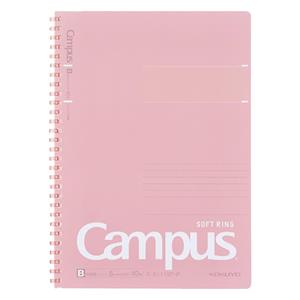 CAMPUS SOFT RING NOTEBOOK -  pink