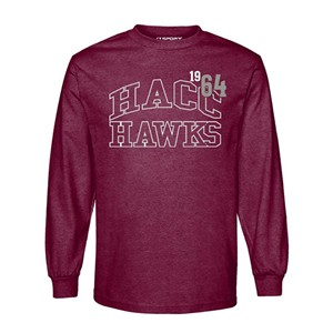 HACC (Arched) Hawks 1964 Long Sleeve Tee - main view