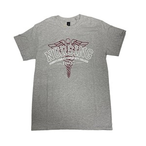HACC Arched Nursing Caduceus Tee - main view