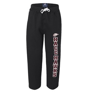 HACC Hawks Hawkhead Down Leg Open Bottom Sweatpants - main view
