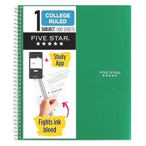 Notebook Mead Five Star® One Subject - main view