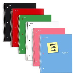 NOTEBOOK MEAD FIVE STAR® ONE SUBJECT -  1
