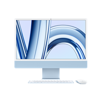 iMac 24" with Retina 4.5K display: Apple M3 chip with 8-core CPU and 8-core GPU, 256GB SSD