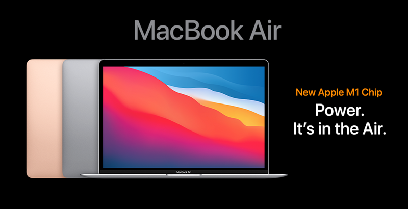 MacBook Air 13" Apple M1 chip with 8-core CPU and 8-core GPU